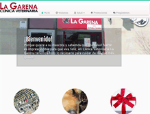 Tablet Screenshot of clinicaveterinarialagarena.com